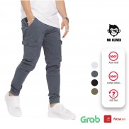 Quần dài nam jogger kaki túi hộp MK CLEVER, vải co giãn lên form chuẩn đẹp QJK01