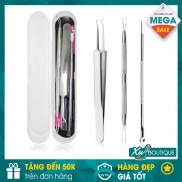 Bộ 3 Cây Que Nặn Mụn Đầu Đen, Trứng Cá, Cám Có Nhíp (Full Box)