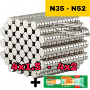 Combo keo và nam châm mod Rubik N52 và N35 (50 viên)