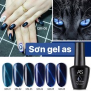 Sơn gel as mắt mèo xanh QM ( chai đen )