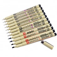  Bút vẽ mỹ thuật Sakura Pigma Micron 12 kích cỡ