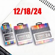 Bộ 12/18/24 Bút Lông Màu Nước