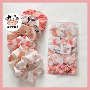 Buộc tóc voan scrunchies trái cây