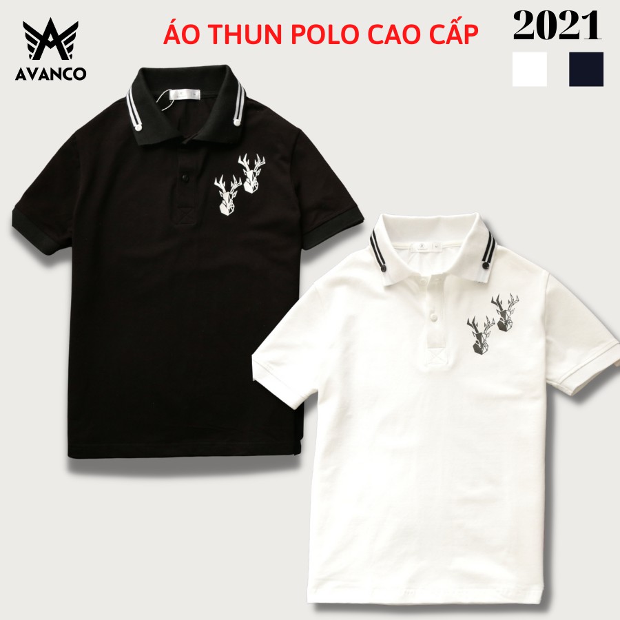 Áo thun Polo nam cổ bẻ GIZA vải cá sấu Cotton xuất xịn, chuẩn form, sang trọng, lịch lãm AV20 - AVANCO