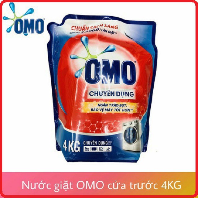 Nước Giặt OMO Chuyên Dụng Dành Cho Máy Giặt Cửa Trước 4KG