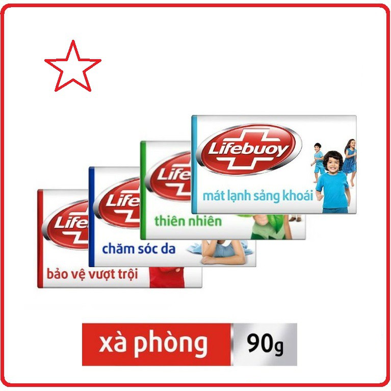 Xà Phòng Cục Lifebuoy Bảo Vệ Vượt Trội 10 90G