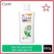 Dầu gội sạch gàu Clear mát lạnh bạc hà 880g