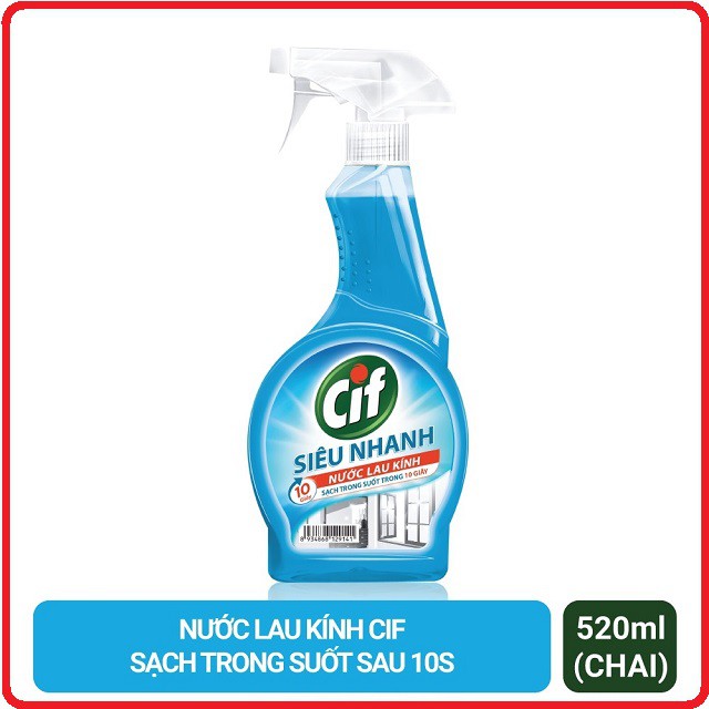 Nước lau kính Cif 520ml