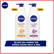 Bộ Đôi Sữa Dưỡng Thể Trắng Da Ngày & Đêm NIVEA