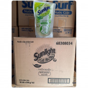 Sỉ 1 Thùng 18 Túi Nước rửa chén Sunlight Thiên Nhiên 550G Túi