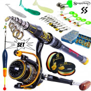 Bộ Đồ Nghề Câu Cá Sougayilang Với Máy Câu 13+1BB Cần Câu Thu Gọn 1.5m-3.0m Chuyên Dụng