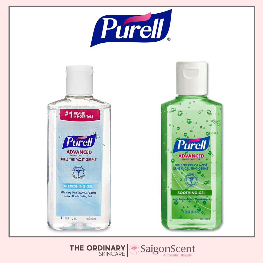 Rửa tay khô Purell Advanced 118mL ( Soothing Gel & Refreshing Gel )