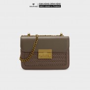 Túi Xách Nữ Đeo Chéo Hộp Khóa Gài HAPAS - TSN18346