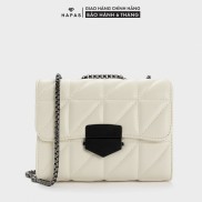 Túi Xách Nữ Đeo Chéo Trần Chỉ Khóa Đen Sz 19 HAPAS - TSN19327