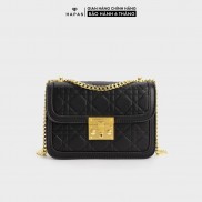 Túi Xách Nữ Ô Trám Khóa Gài HAPAS - TSN19394