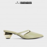 Giày Đế Vuông Mũi Nhọn Gót Vàng 5Phân HAPAS - CG5560