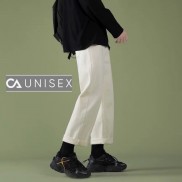 Quần Ống Rộng Dáng Suông Kaki Nam Nữ Ulzzang