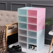 Combo 8 Hộp đựng giày nắp nhựa cứng trong suột size lớn ( Ảnh thật +Video tự lắp )