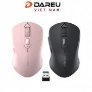 Chuột không dây DAREU LM115G Pink / Black / White - Kết nối xa 10m