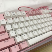 Bàn phím cơ Gaming DAREU EK87 Pink - Hồng (PINK-LED, Blue/ Brown/ Red D switch)