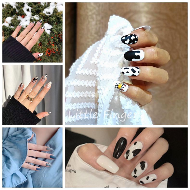 Set 24 móng tay giả thời trang dành cho nữ