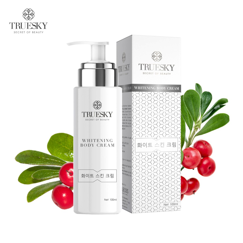Kem ủ trắng toàn thân Truesky giúp làm trắng da body cấp tốc 100ml - Whitening Body Cream