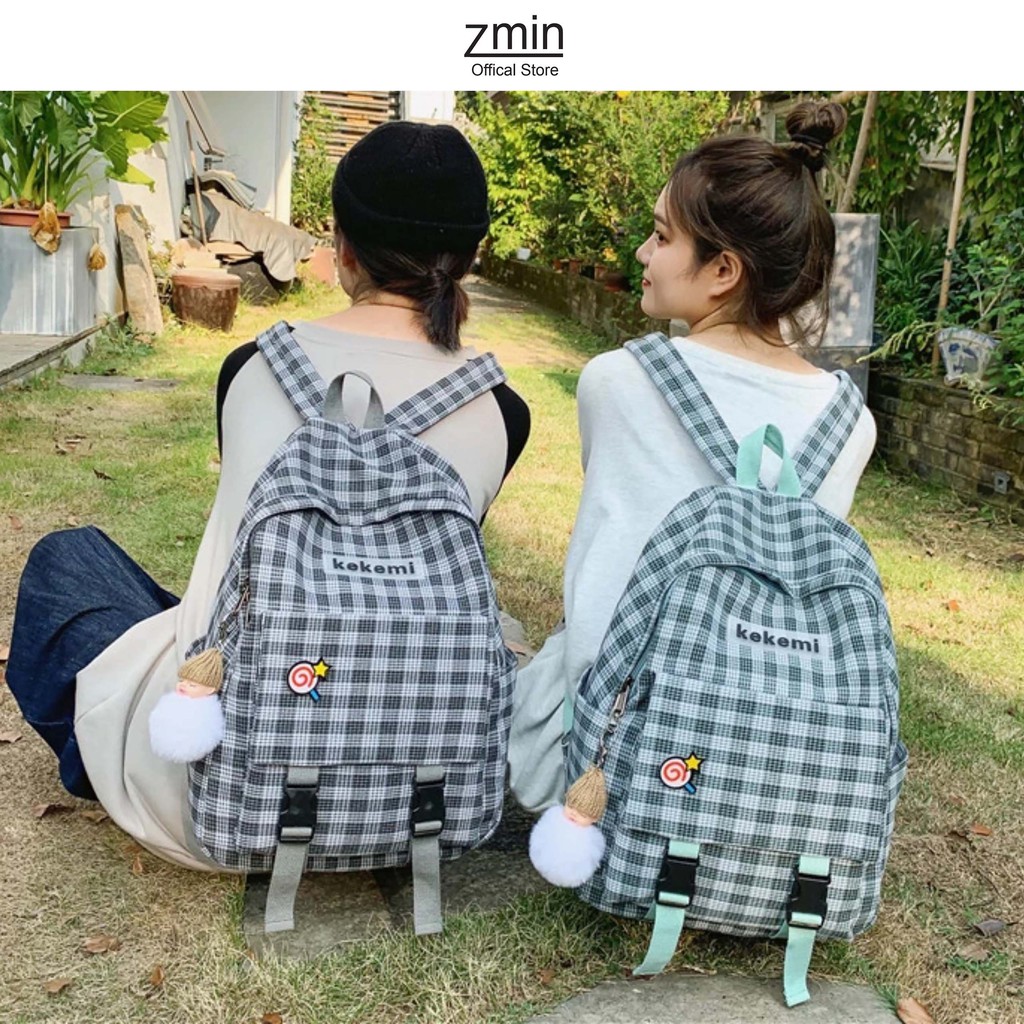 Balo ulzzang thời trang kèm sticker vừa laptop 14inch,A4 đủ màu-Z032