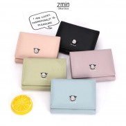 Ví bóp nữ mini cầm tay bò sữa Zmin, chất liệu cao cấp có thể bỏ túi - V024