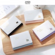 Ví bóp nữ mini cầm tay Zmin, chất liệu cao cấp có thể bỏ túi - V016