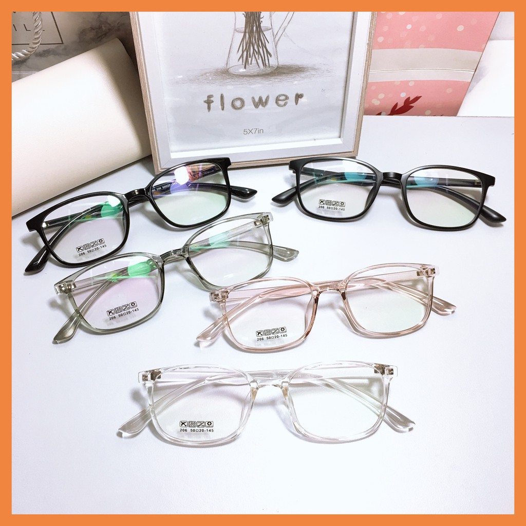 Gọng kính cận 206 + nhận cắt mắt cận viễn
