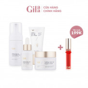 Bộ 4 sản phẩm dưỡng trắng và phục hồi da Gilaa Saffron Tone Up Repair