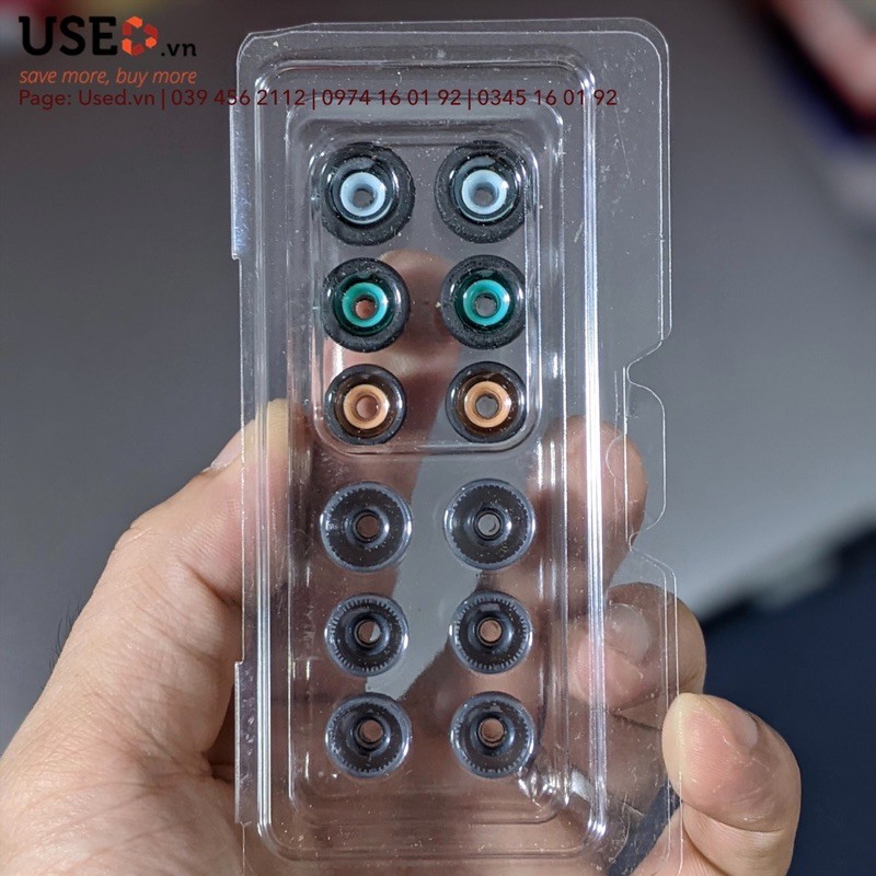 Bộ 6 cặp nút tai nghe thay thế Sony chính hãng, tip tai nghe nhét tai inear | USEDVN