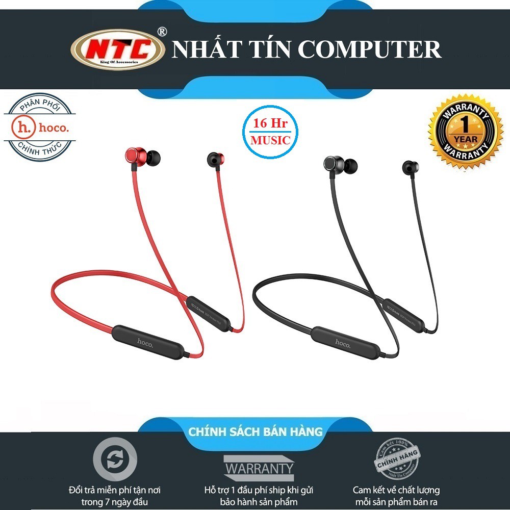 Tai nghe bluetooth thể thao choàng cổ Hoco ES29 Graceful Wireless 5.0 - Nghe nhạc và đàm thoại 16H liên tục - Chính Hãng
