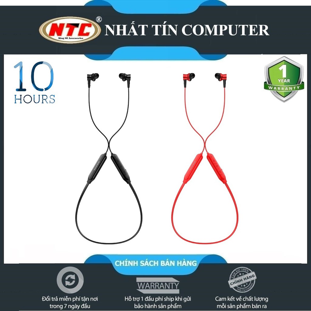 Tai nghe bluetooth thể thao Borofone BE29 Joyous wireless V5.0, Nghe nhạc và đàm thoại 10H liên tục, Có khe cắm thẻ nhớ