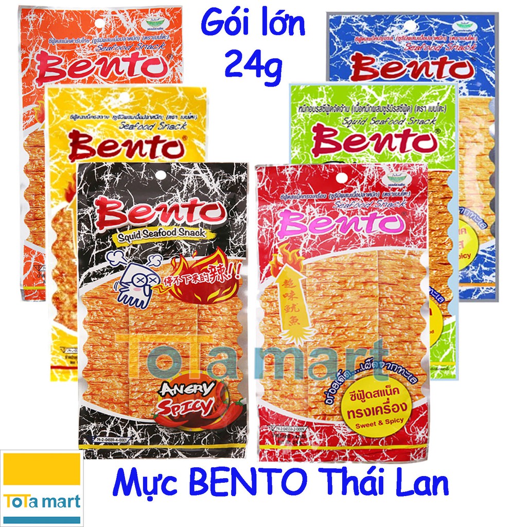 Mực Bento Thái Lan gói lớn 24g.