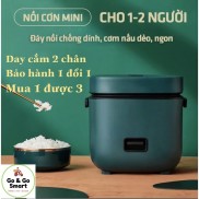 Nồi Cơm Điện Mini Đa Năng JaShi 0.8L (Cháo,Chưng,Hấp,Luộc)Dùng Cho 1 Hoặc 2 Người Ăn