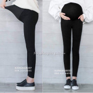 Quần bầu legging có đáp bụng và túi cơi