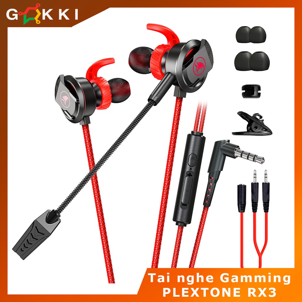 Tai nghe gaming PLEXTONE RX3 tai nghe game dual mic cực hot , chơi tốt PUBG ,COD| Siêu phẩm Gaming | Super Bass