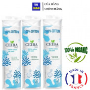 Combo 3 Bông tẩy trang hữu cơ Pháp Ceiba 120miếng