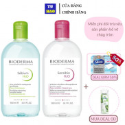 Nước tẩy trang Bioderma H20 dành cho da dầu Sebium, da nhạy cảm Sensibio 100ml