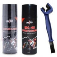 Bộ Combo Bôi trơn dưỡng sên Thunder 400ml, vệ sinh sên MC-40 400ml, tặng bàn chải sên chuyên nghiệp