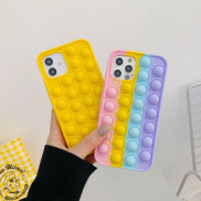 Ốp điện thoại nút bật bong bóng cho iPhone 13 12 Mini 11 Pro 7 8 6 6s Plus X Xs Max Xr SE2 SE 2020