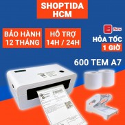 Máy in đơn hàng Shoptida SP46 kèm 600 giấy in nhiệt 7*10cm và khay, combo máy in nhiệt bảo hành 12 tháng