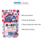 Viên bổ sung Sắt và Folic Acid Orihiro dạng túi 120 viên