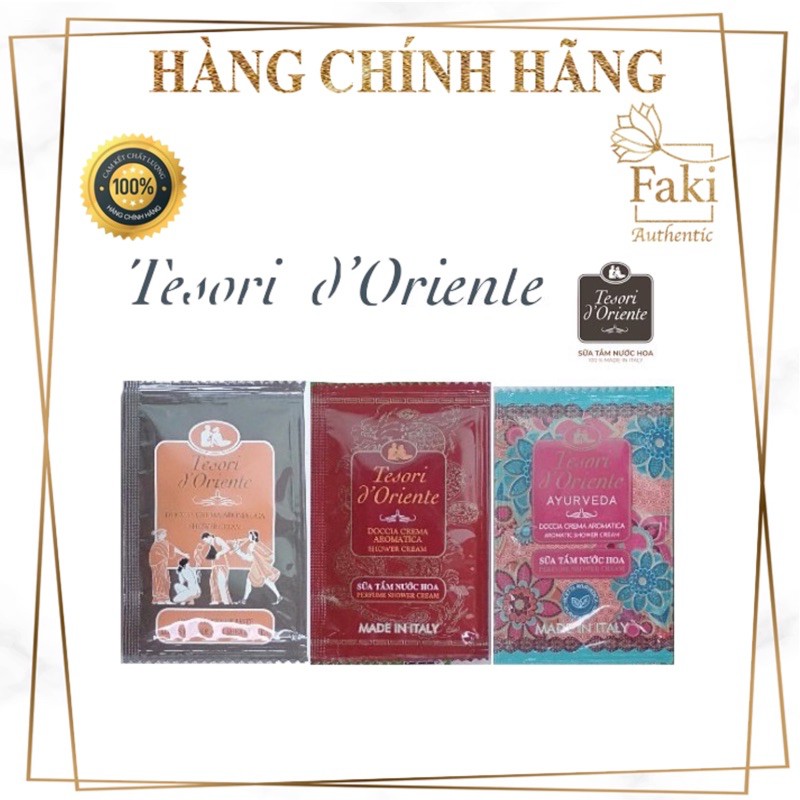 Sữa tắm nước hoa xích Tesori D'Oriente Italia gói 7ml