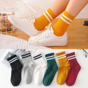  Tất chân cao đến mắt cá nhiều màu sắc xinh xắn phong cách thể thao