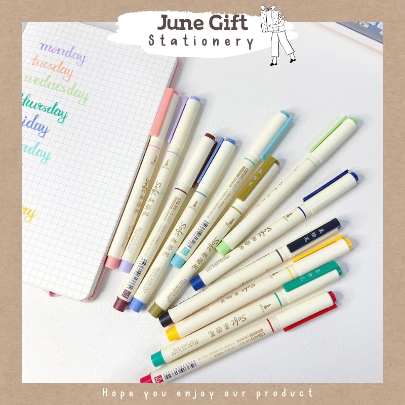 Bút Brush Calligraphy Màu Sắc Viết Sổ Bullet Journal