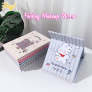 Gương trang điểm để bàn họa tiết hoạt hình dễ thương gấp gọn lại được tiện lợi dành cho học sinh nữ