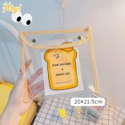 Túi đựng bút màu trong suốt chống thấm nước phong cách Hàn Quốc