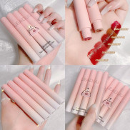 Bộ Son Kem Lì 5 Cây Đầu lợn Leaduu Hồng Không Dính Cốc Set Son Kem Mịn Lì Nội Địa Trung Chống Thấm Nước